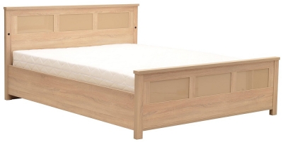 Product photograph of Cremona Sonoma Oak Storage Bed With Led Light from Choice Furniture Superstore