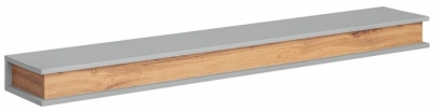 Product photograph of Buena Grey Wall Shelf from Choice Furniture Superstore