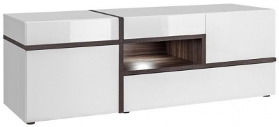 Austin White Gloss 150cm Tv Unit