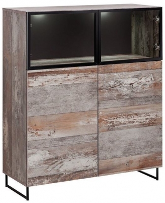 Product photograph of Plank Canyon Manor Wood Display Cabinet from Choice Furniture Superstore