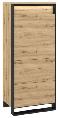 Product photograph of Quant Oak 1 Door Cabinet from Choice Furniture Superstore