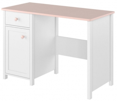 Product photograph of Luna White Computer Desk from Choice Furniture Superstore