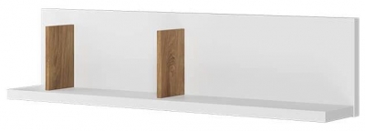 Product photograph of Massi Natural And White Wall Shelf from Choice Furniture Superstore