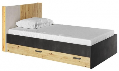 Product photograph of Noah Oak Bed With Led from Choice Furniture Superstore