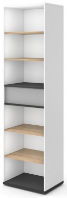 Product photograph of Imola White Bookcase from Choice Furniture Superstore