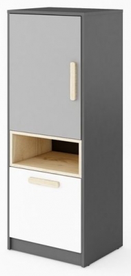 Product photograph of Pok Graphite Cabinet from Choice Furniture Superstore