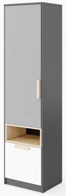 Product photograph of Pok Graphite Tall Cabinet from Choice Furniture Superstore