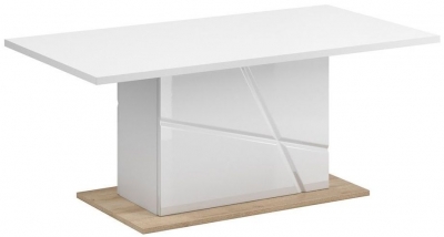 Product photograph of Sagu White Gloss Coffee Table from Choice Furniture Superstore