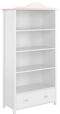 Product photograph of Luna White Bookcase from Choice Furniture Superstore