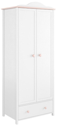 Product photograph of Luna White Wardrobe from Choice Furniture Superstore