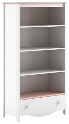 Product photograph of Mia Girls White Bookcase from Choice Furniture Superstore
