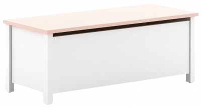 Product photograph of Sophia Girls White Toy Box from Choice Furniture Superstore