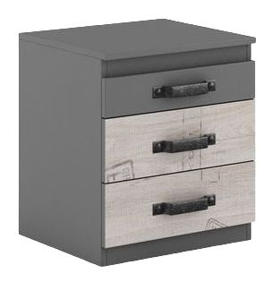 Product photograph of Santana Graphite Grey Under Desk Cabinet from Choice Furniture Superstore