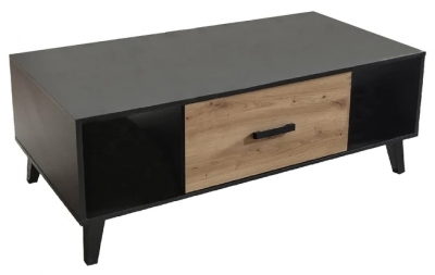 Product photograph of Barton Oak Drawer Coffee Table from Choice Furniture Superstore