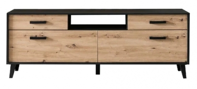 Product photograph of Artona Oak Large Tv Unit from Choice Furniture Superstore