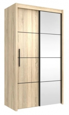 Product photograph of Cairo Oak Sonoma Sliding Door Wardrobe from Choice Furniture Superstore