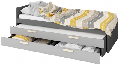 Product photograph of Florence Graphite Trundle Storage Bed from Choice Furniture Superstore
