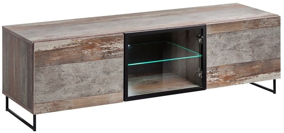 Ashburn Rustic Wood Effect 150cm TV Unit