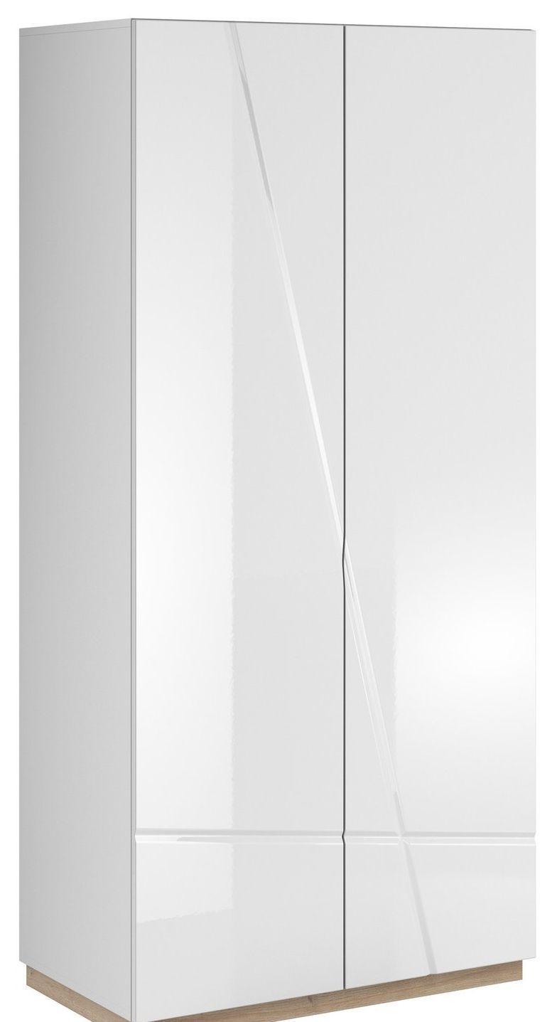 Sagu White Gloss 2 Door Wardrobe