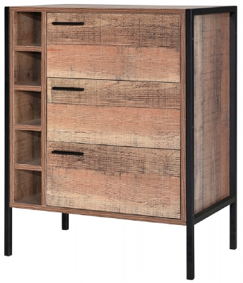 Hoxton Industrial Chic Wine Cabinet