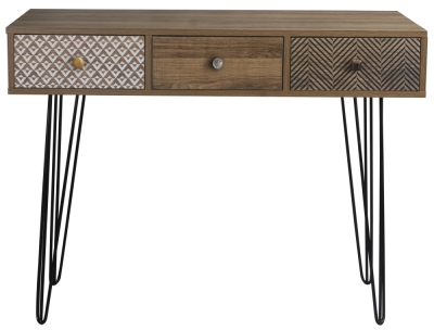 Product photograph of Casablanca Printed Desk With Hairpin Legs from Choice Furniture Superstore