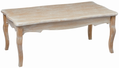 Product photograph of Provence French Style Weathered Oak Coffee Table from Choice Furniture Superstore