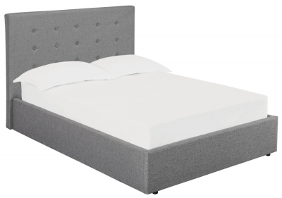 Product photograph of Lucca Soft Grey Upholstered Bed from Choice Furniture Superstore