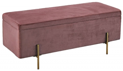 Product photograph of Lola Fabric Ottoman Bench from Choice Furniture Superstore