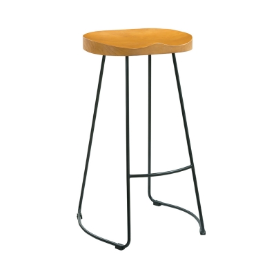 Product photograph of Bailey Solid Pine And Gold Bar Stool from Choice Furniture Superstore