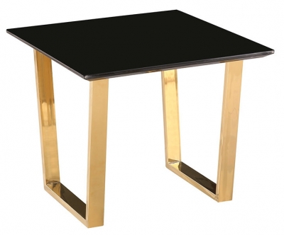 Product photograph of Antibes Black And Gold Lamp Table from Choice Furniture Superstore