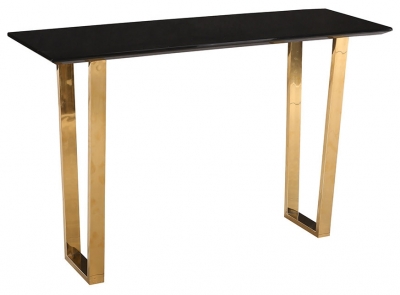 Product photograph of Antibes Black And Gold Console Table from Choice Furniture Superstore