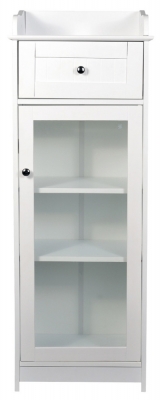 Product photograph of Alaska Italian 1 Door Glass Cabinet from Choice Furniture Superstore