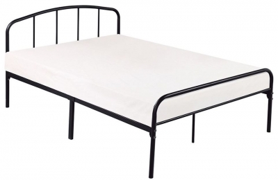 Product photograph of Milton Black Metal 4ft Small Double Bed from Choice Furniture Superstore
