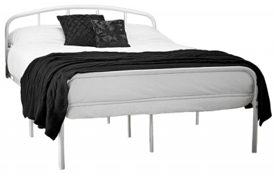 Product photograph of Milton White Metal Bed from Choice Furniture Superstore