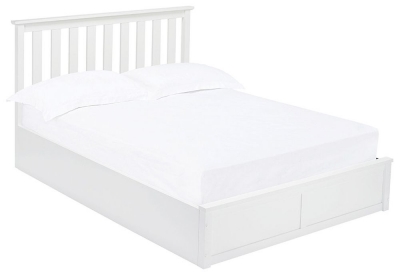 Product photograph of Oxford White 5ft King Size Slatted Bed from Choice Furniture Superstore