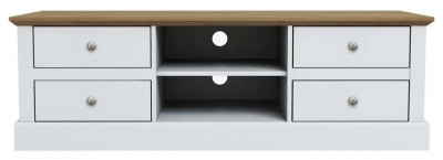 Product photograph of Devon 4 Drawer Tv Unit from Choice Furniture Superstore