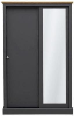 Devon Charcoal 2 Door Sliding Wardrobe