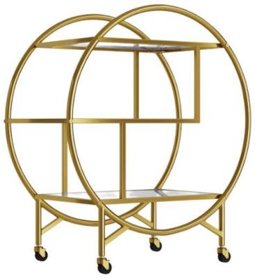 Product photograph of Dixie Gold Drinks Trolley from Choice Furniture Superstore