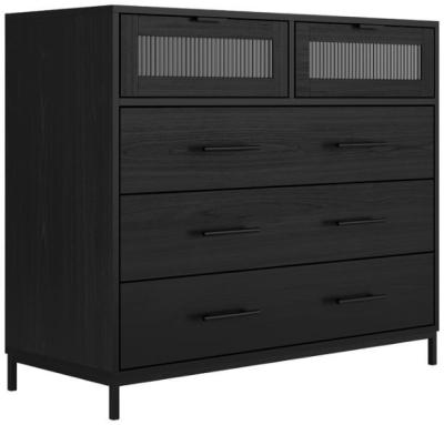 Edison Matte Black 32 Drawer Chest