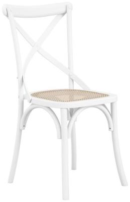 Fitzroy White Beech And Cane Dining Chair Sold In Pairs