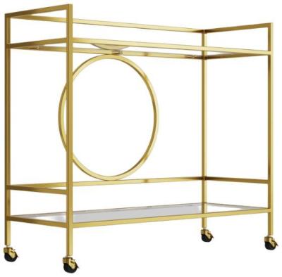 Product photograph of Gatsby Gold Drinks Trolley from Choice Furniture Superstore