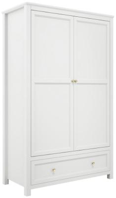 Ives White 2 Door Combo Wardrobe