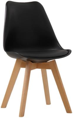 Louvre Black Wood Dining Chair Sold In Pairs