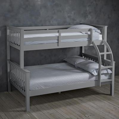 Otto Grey Wood Trio Bunk Bed