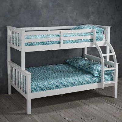 Otto White Wood Trio Bunk Bed