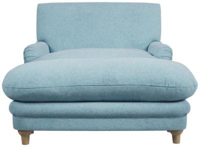 Product photograph of Plumpton Duck Egg Blue Chenille Fabric Chair from Choice Furniture Superstore