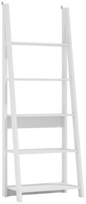 Tiva Ladder White Bookcase