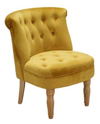 Product photograph of Charlotte Mustard Linen Fabric Chair from Choice Furniture Superstore
