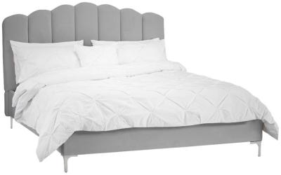 Willow Silver Polyester Bed Comes In Double And King Size Options