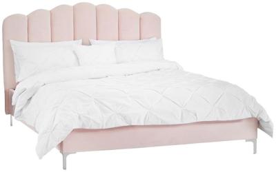 Willow Pink Polyester Bed Comes In Double And King Size Options